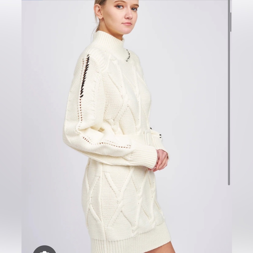 Anthropologie En Saison Lena Mini Sweater Dress Size M